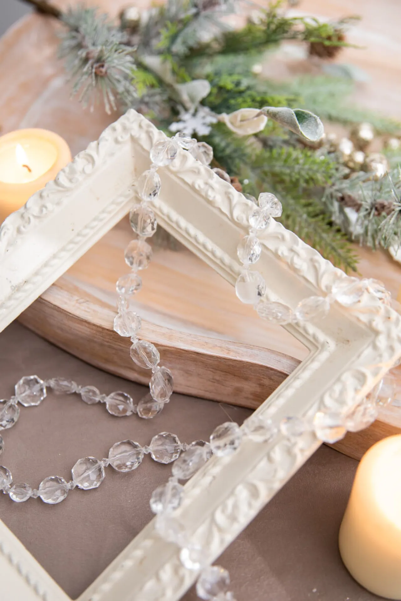 Clearance Decorator's Warehouse 48” Acrylic Crystal Clear Bead Garland