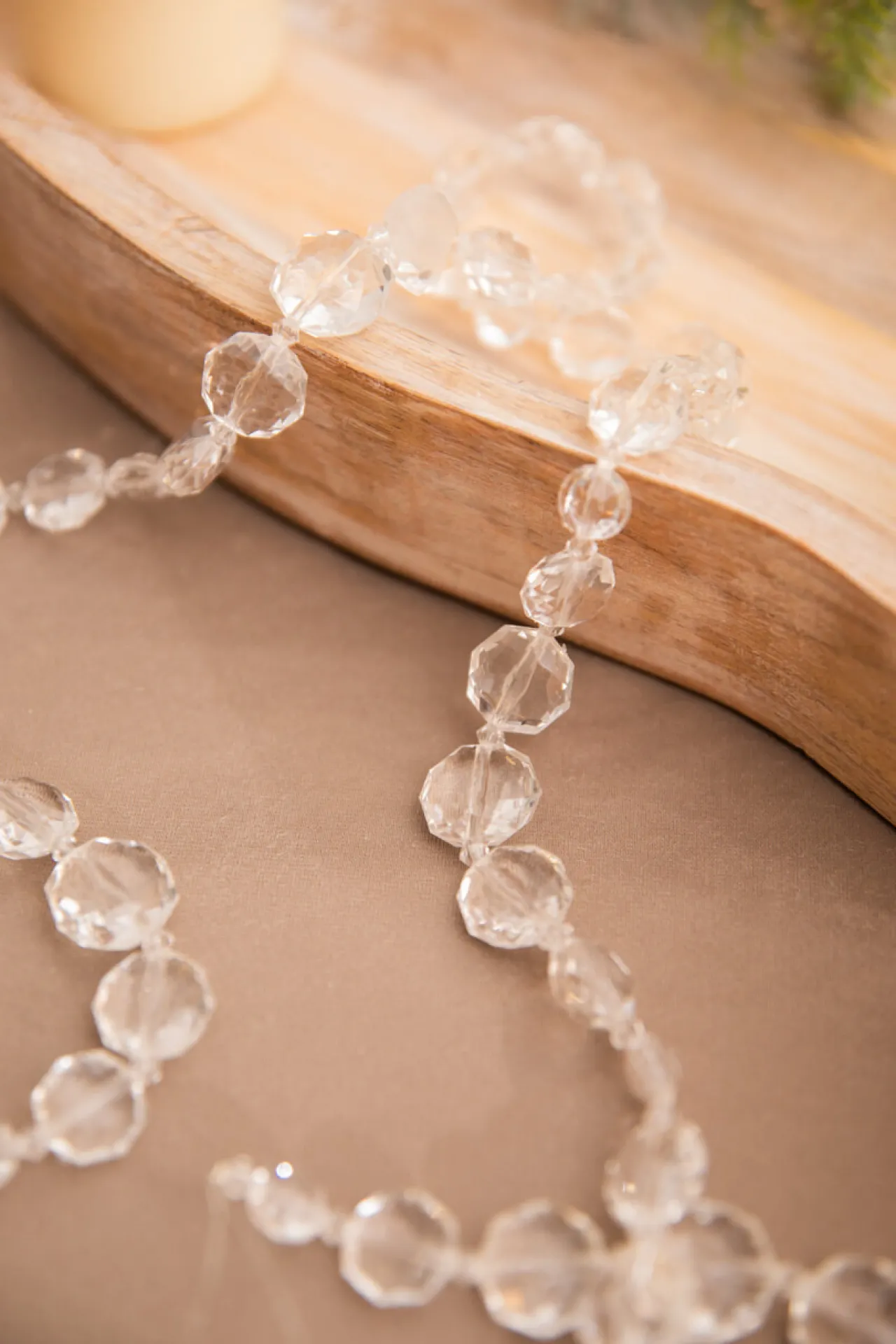 Clearance Decorator's Warehouse 48” Acrylic Crystal Clear Bead Garland