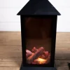 Sale Decorator's Warehouse 13.4” Battery Operated Fire Log Lantern With Timer