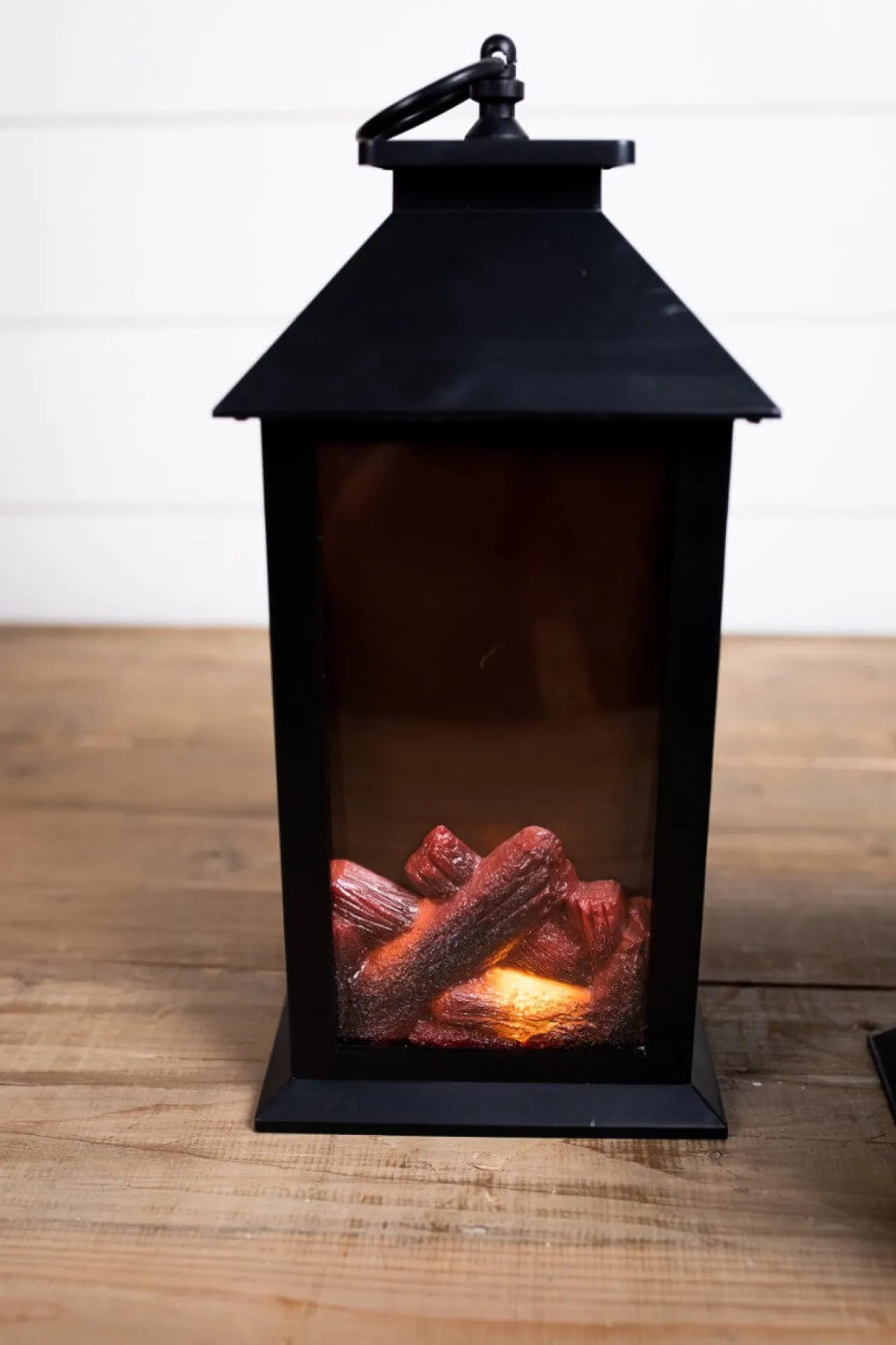 Sale Decorator's Warehouse 13.4” Battery Operated Fire Log Lantern With Timer