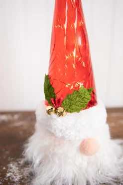 New Decorator's Warehouse 12” Battery Operated Lighted Gnome Santa
