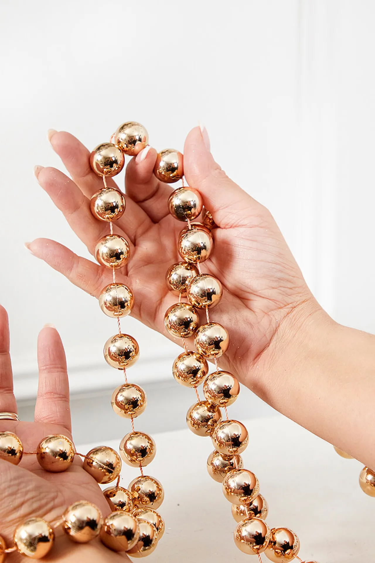 Hot Decorator's Warehouse 8.8' Bead Garland - Blush Pink