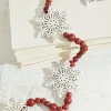 Hot Decorator's Warehouse 48" Beaded Snowflake Garland