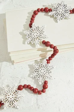 Hot Decorator's Warehouse 48" Beaded Snowflake Garland