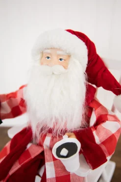 Discount Decorator's Warehouse 16” Bedtime Sitting Santa In Pajamas