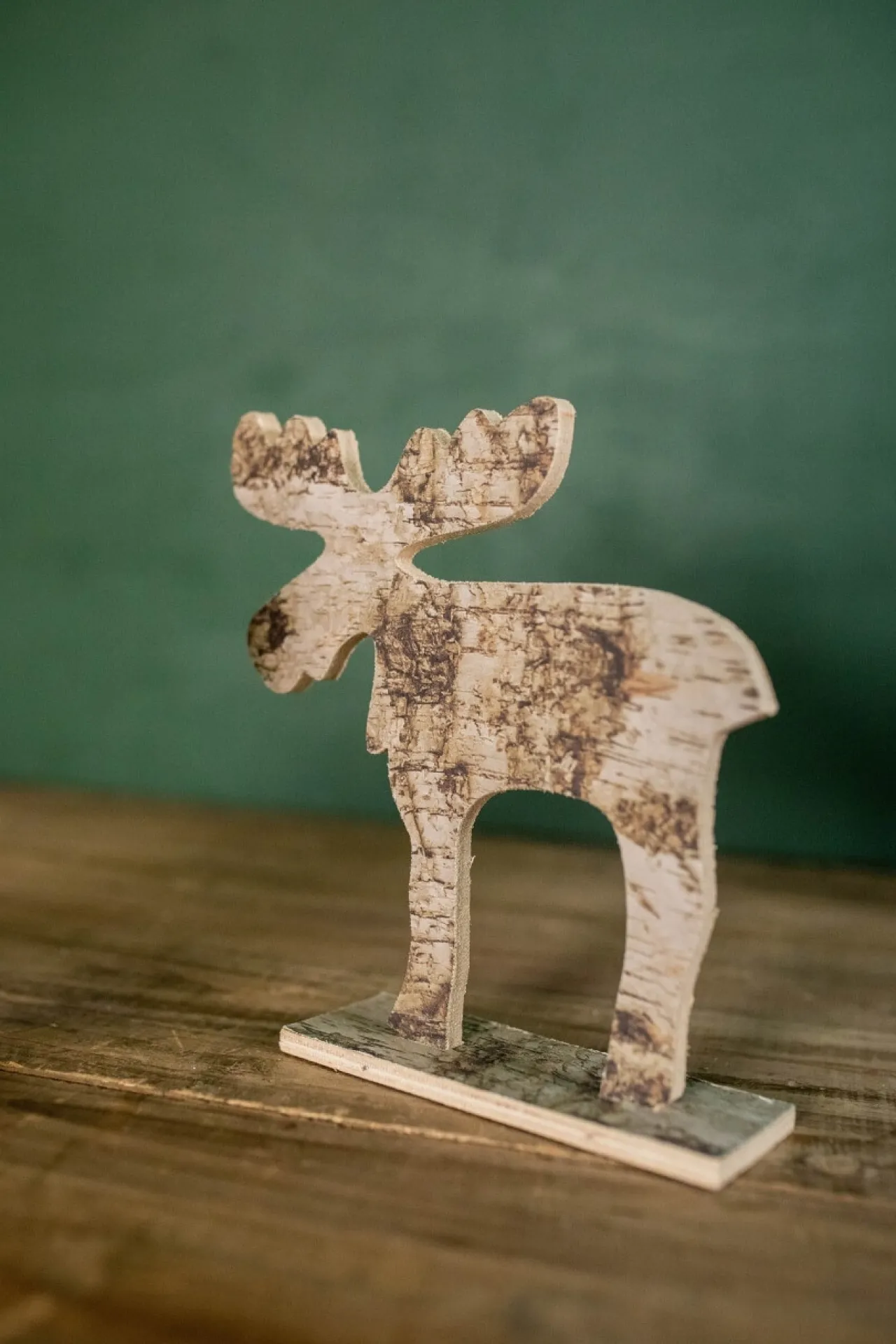 Outlet Decorator's Warehouse 7.75” Birch Moose Christmas Decor