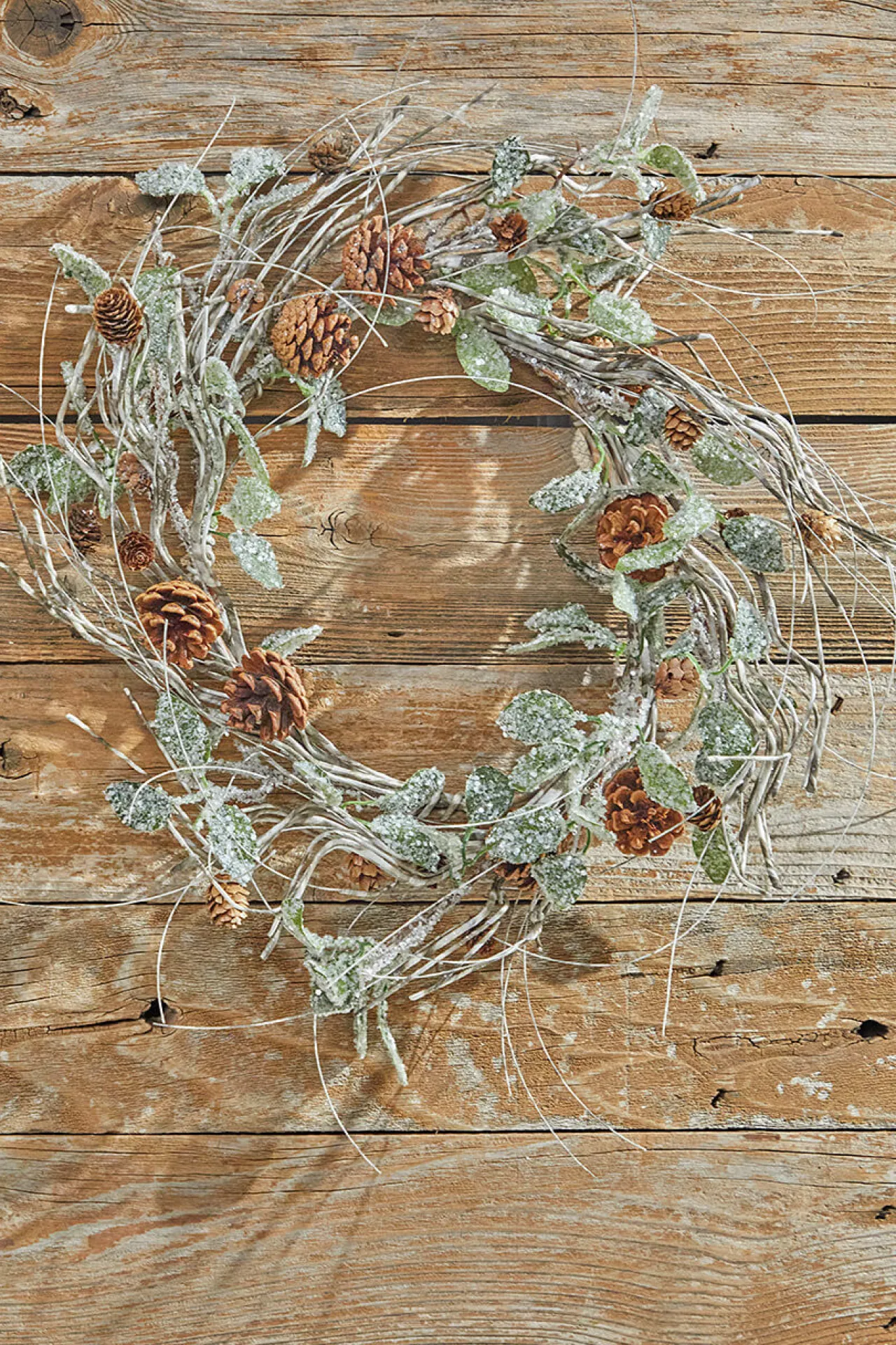 Outlet Decorator's Warehouse 20” Birch/Leaf/Pinecone Wreath