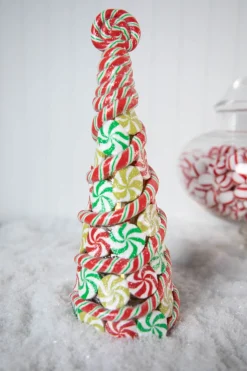 Discount Decorator's Warehouse 11.75” B/O Lighted Clay Dough Candy Tree