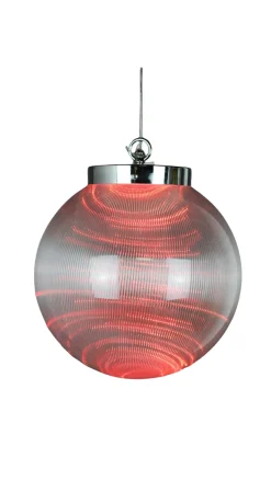 Outlet Decorator's Warehouse 10" Borealis Ball Lighted LED - Red