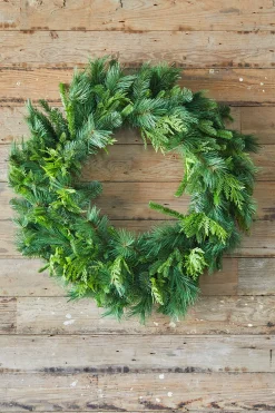 Sale Decorator's Warehouse 36" Bristle Pine With Natural Touch Evergreen Wreath