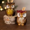 Hot Decorator's Warehouse 3” Ceramic Owl Tooth Pick Holder