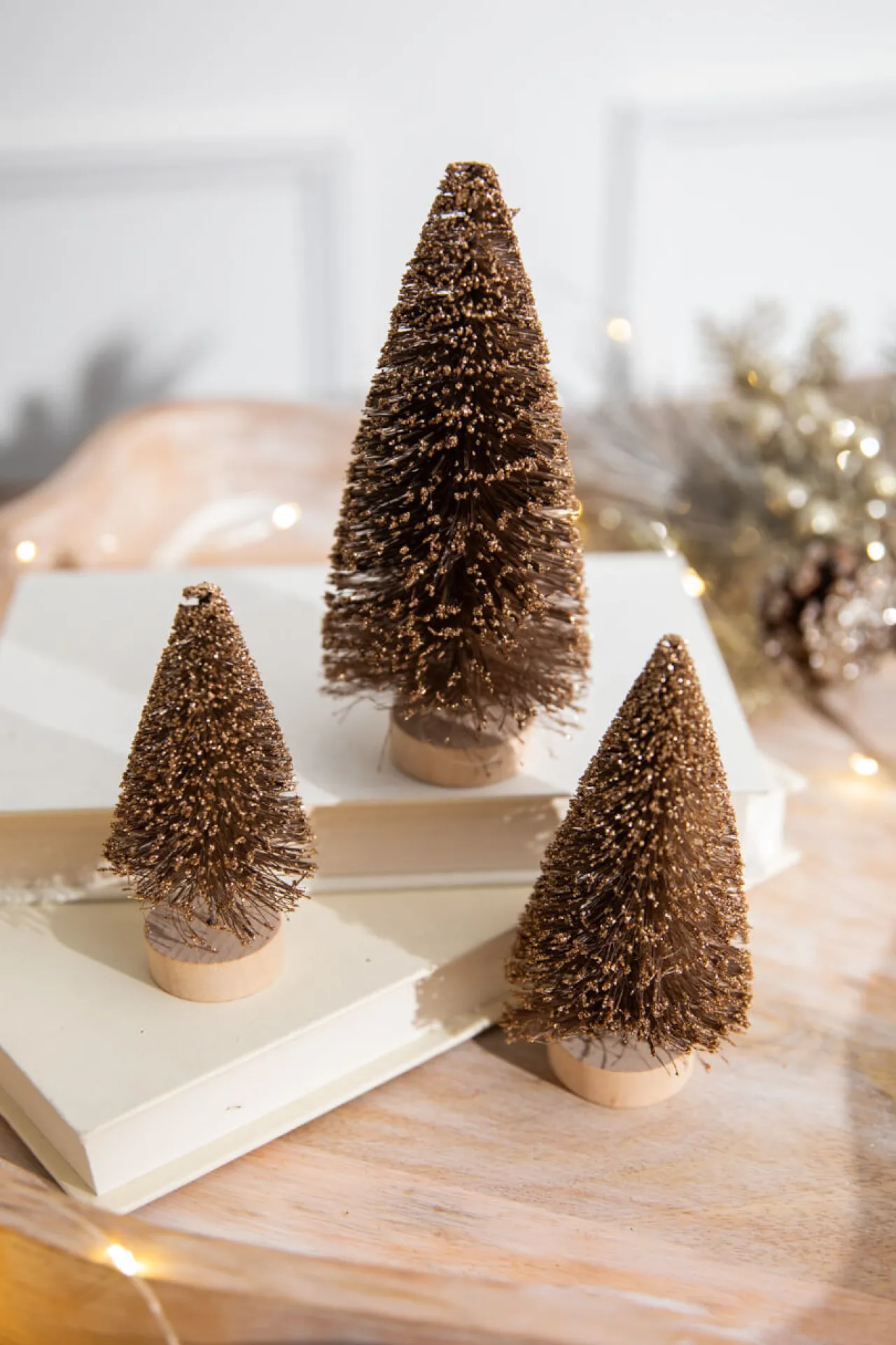 Discount Decorator's Warehouse 4” Champagne Bottle Brush Tree