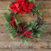 Outlet Decorator's Warehouse 30” Christmas Amaryllis/Pine Wreath
