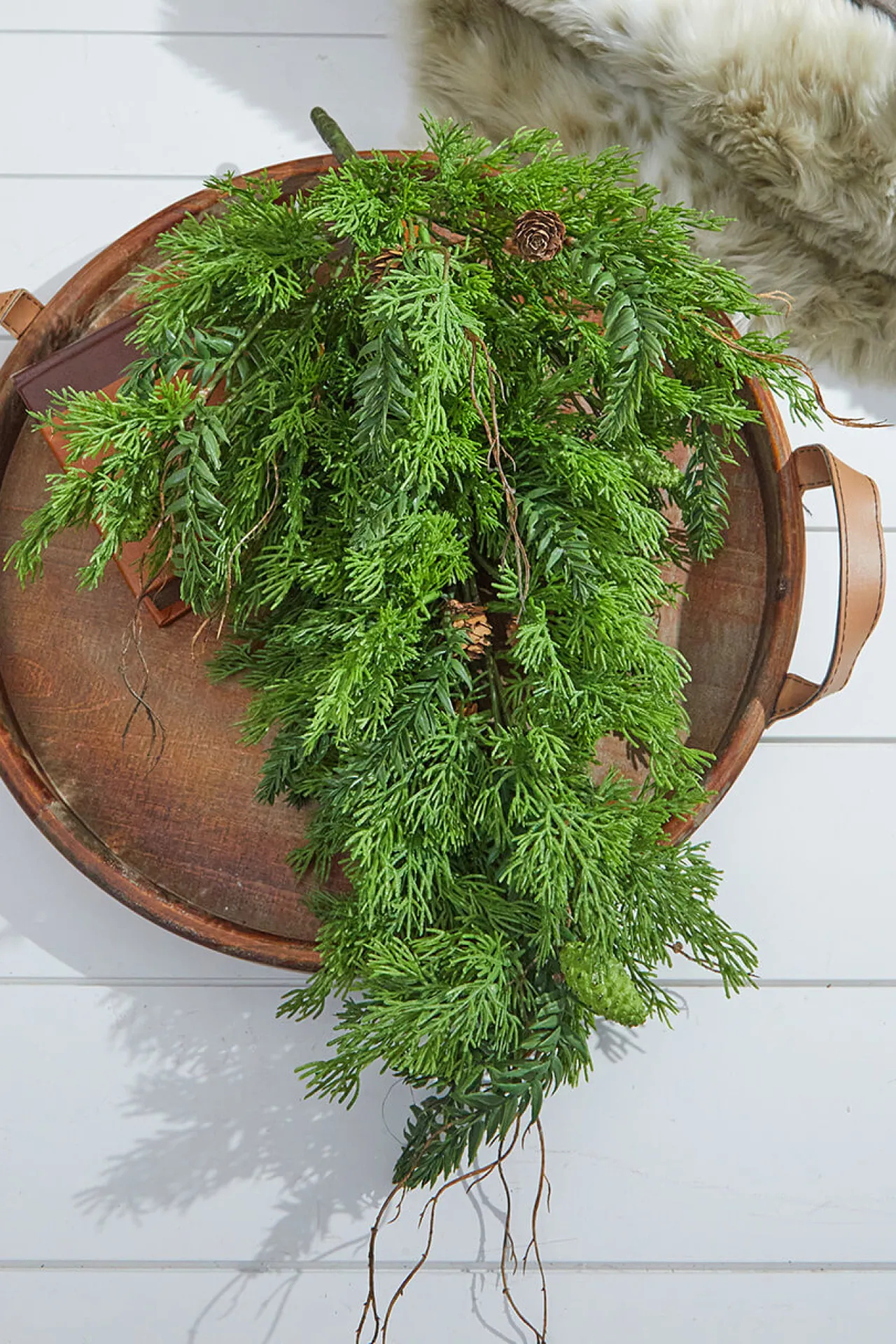 Clearance Decorator's Warehouse 32” Christmas Cedar/Hemlock Swag