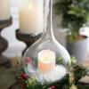 Clearance Decorator's Warehouse 10” Clear Ivory Candle Lamp Ornament