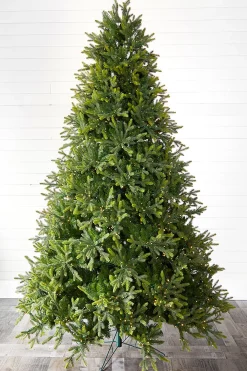 Best Decorator's Warehouse 9' Deluxe Trinity Pine Artificial Christmas Tree With 2850 Color-Changing Lights