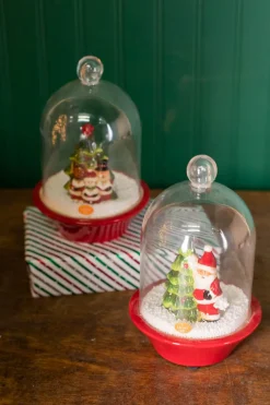 Decorator's Warehouse 9” Dol Light Up / Music Snow Cloche
