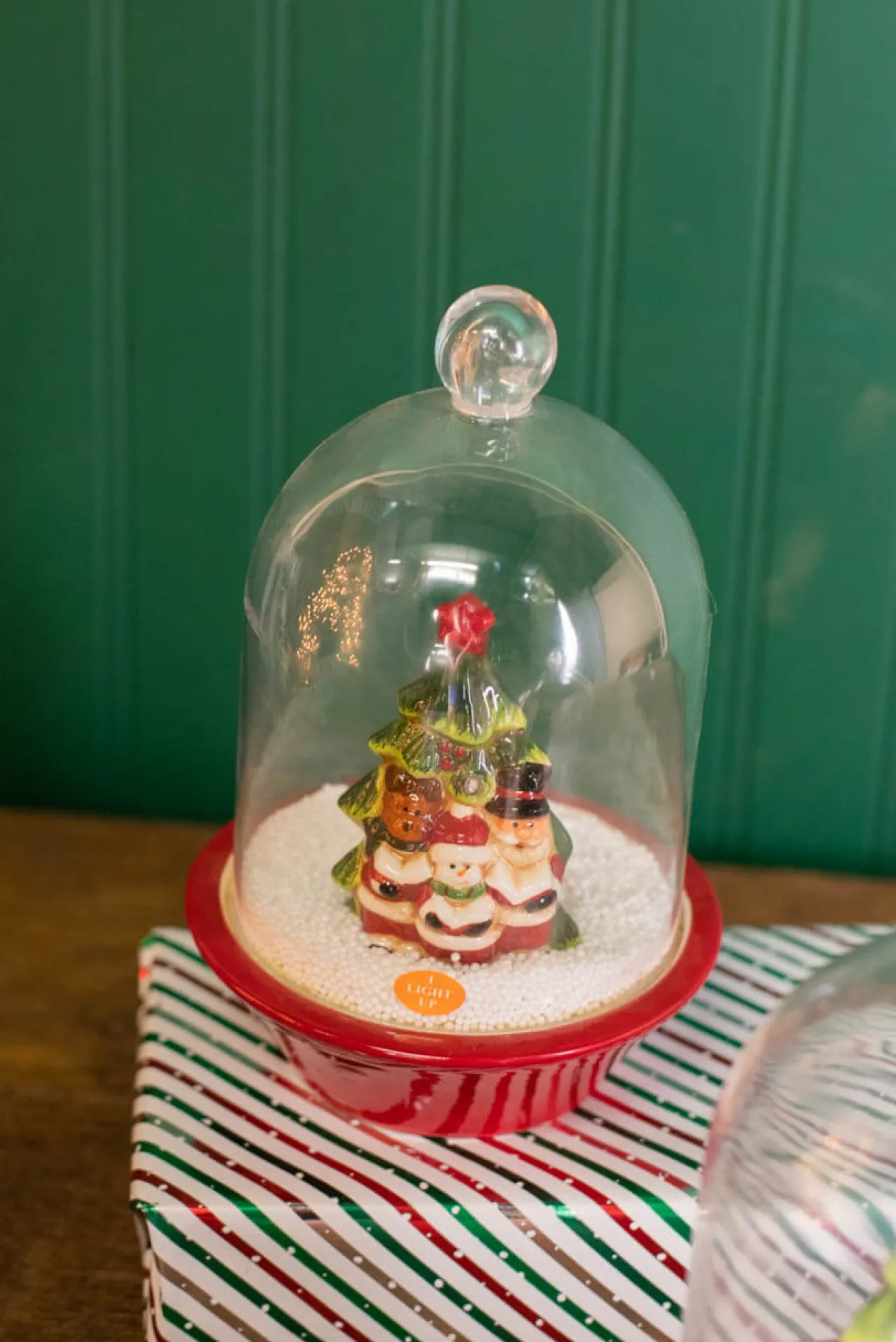 Decorator's Warehouse 9” Dol Light Up / Music Snow Cloche
