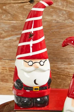 Clearance Decorator's Warehouse 11.5” Dolomite Light Up Santa Gnome Figure