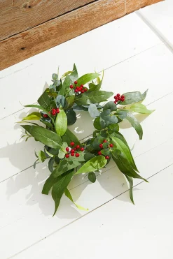 Online Decorator's Warehouse 6.5" Eucalyptus & Berry Ring