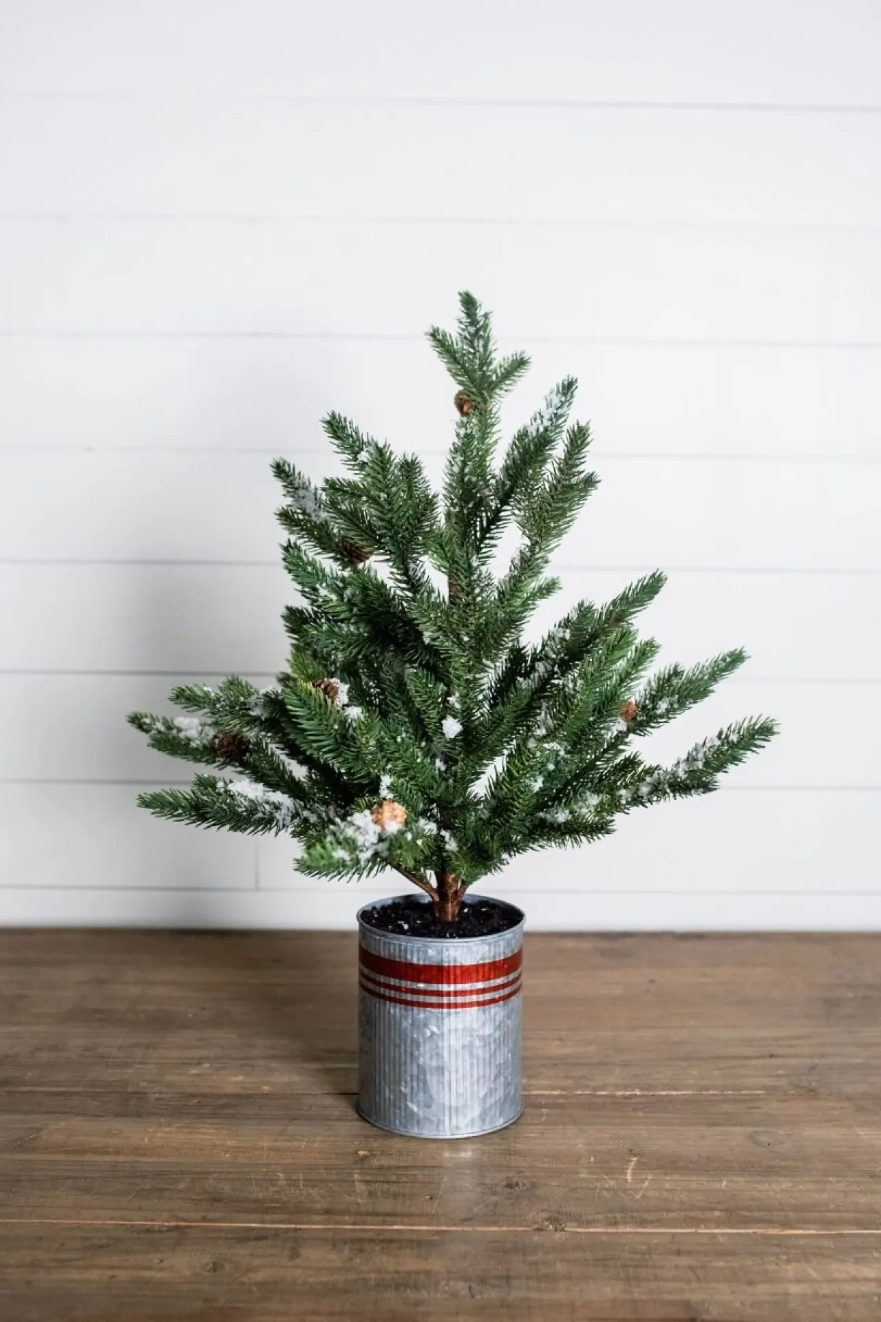 Online Decorator's Warehouse 24” Farmhouse Potted Snowy Pine Tree