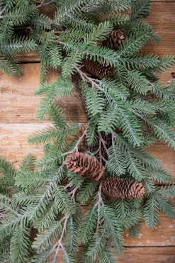 Sale Decorator's Warehouse 24” Fir Pine Wreath With Cones
