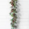 Online Decorator's Warehouse 5' Frost Pine Berry Garland