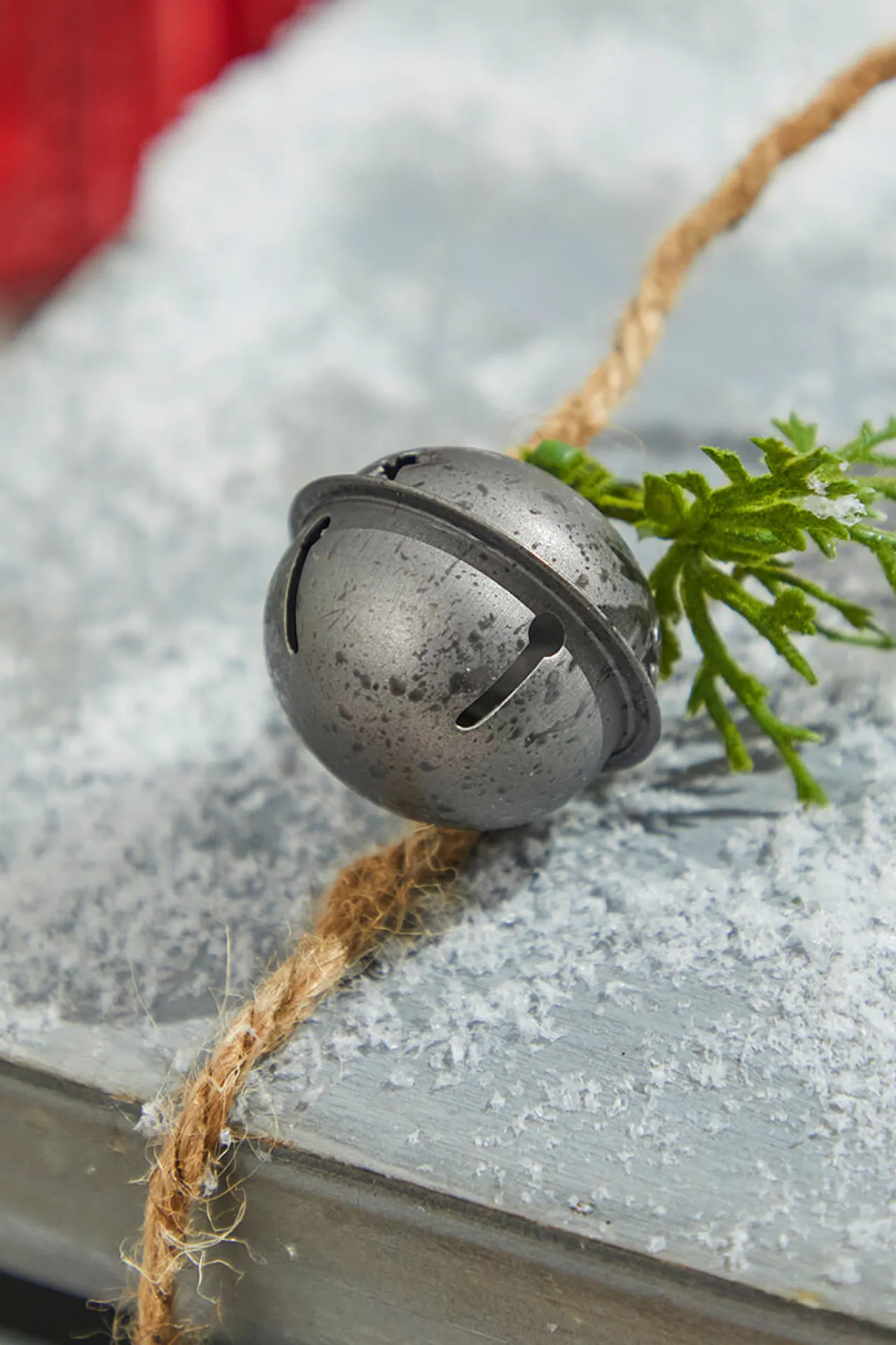 New Decorator's Warehouse 48” Galvanized Bells Garland With Country Check Bows