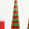 Clearance Decorator's Warehouse 18" Glass With Glitter Stripe Tree