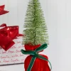 Hot Decorator's Warehouse 10” Glitter Tree In Felt Gift Sack