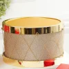 New Decorator's Warehouse 11" Gold Glitter Drum