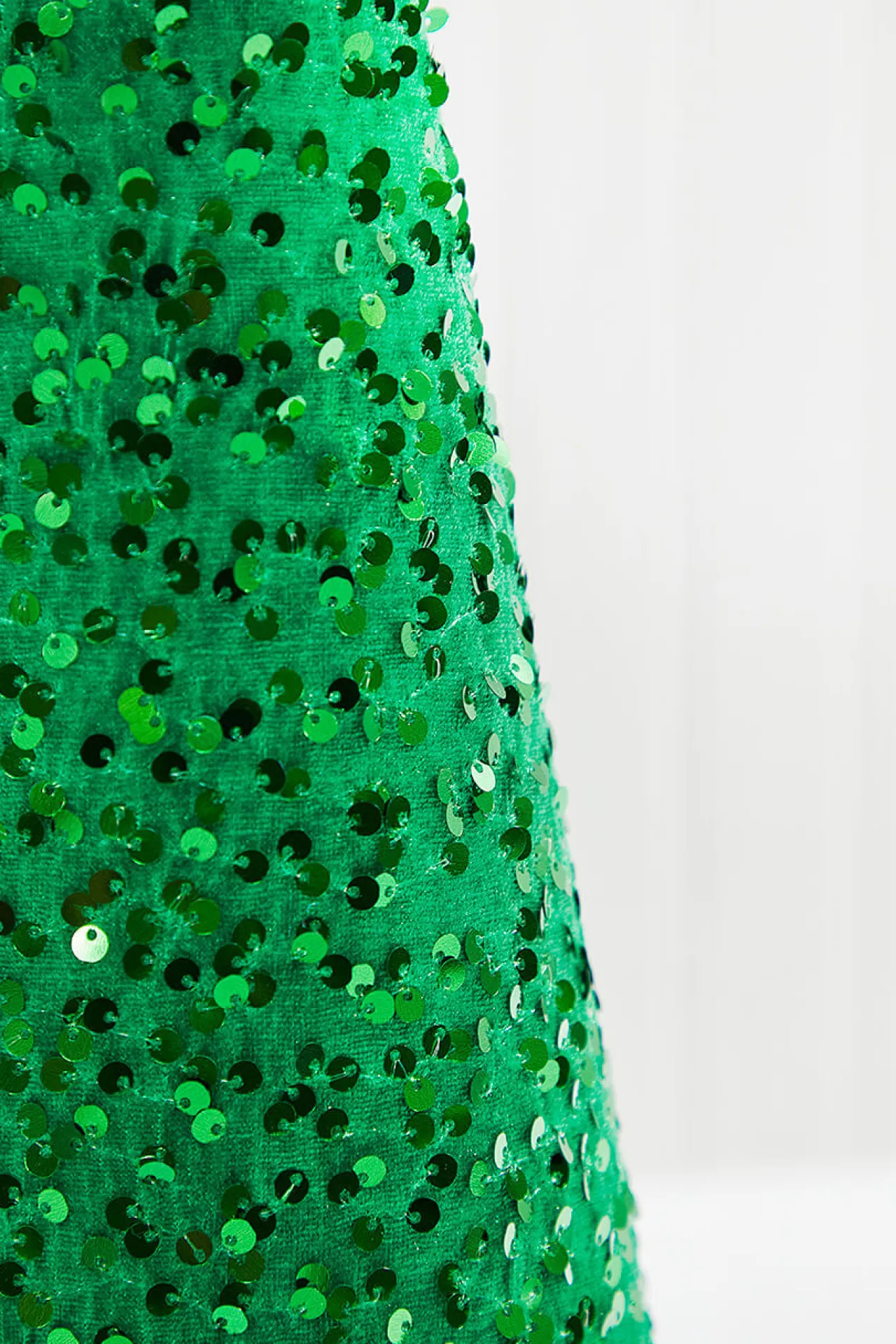Outlet Decorator's Warehouse 18"-24" Green Sequin Cone Tree - Set Of 2