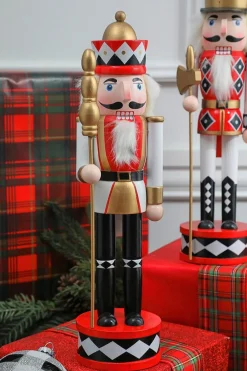 Outlet Decorator's Warehouse 15” Harlequin Christmas Nutcracker