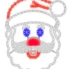 Clearance Decorator's Warehouse 16" Hi-Vibrant "Singing Santa" - Twinkling Red/Blue/Pure White 203 Lights