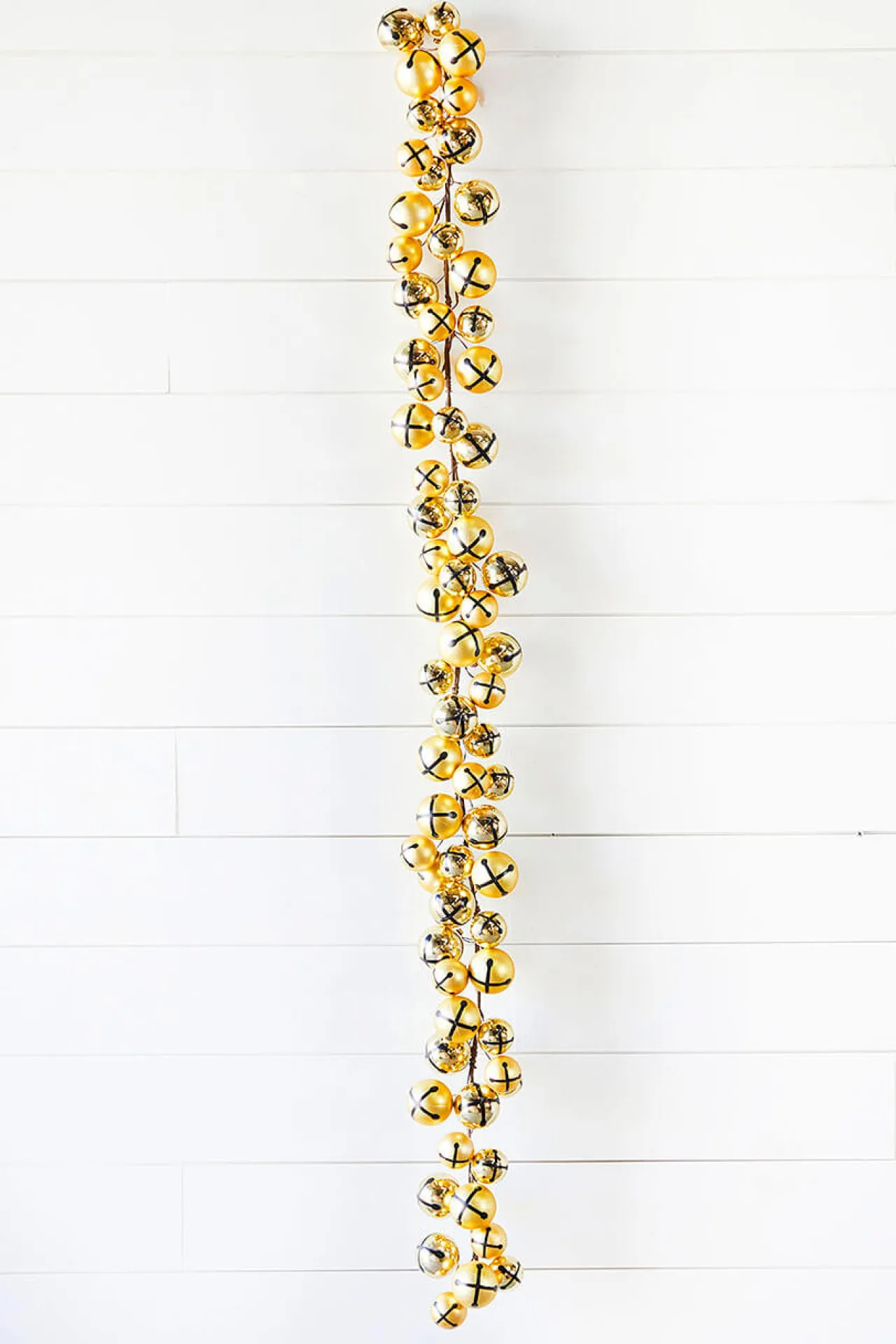 Outlet Decorator's Warehouse 5’ Holiday Gold Jingle Bells Garland
