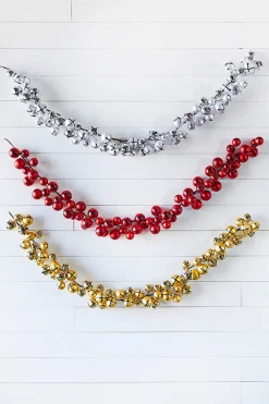 Outlet Decorator's Warehouse 5’ Holiday Gold Jingle Bells Garland