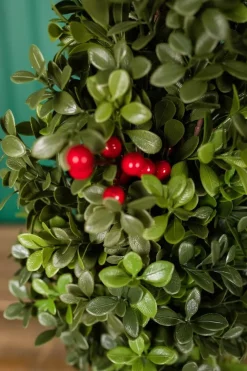 Sale Decorator's Warehouse 20” Holiday Potted Boxwood Tree W/ Berry