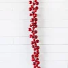 Outlet Decorator's Warehouse 5’ Holiday Red Jingle Bells Garland