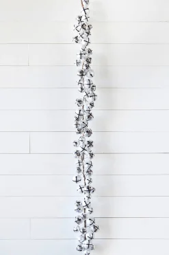 Decorator's Warehouse 5’ Holiday Silver Jingle Bells Garland