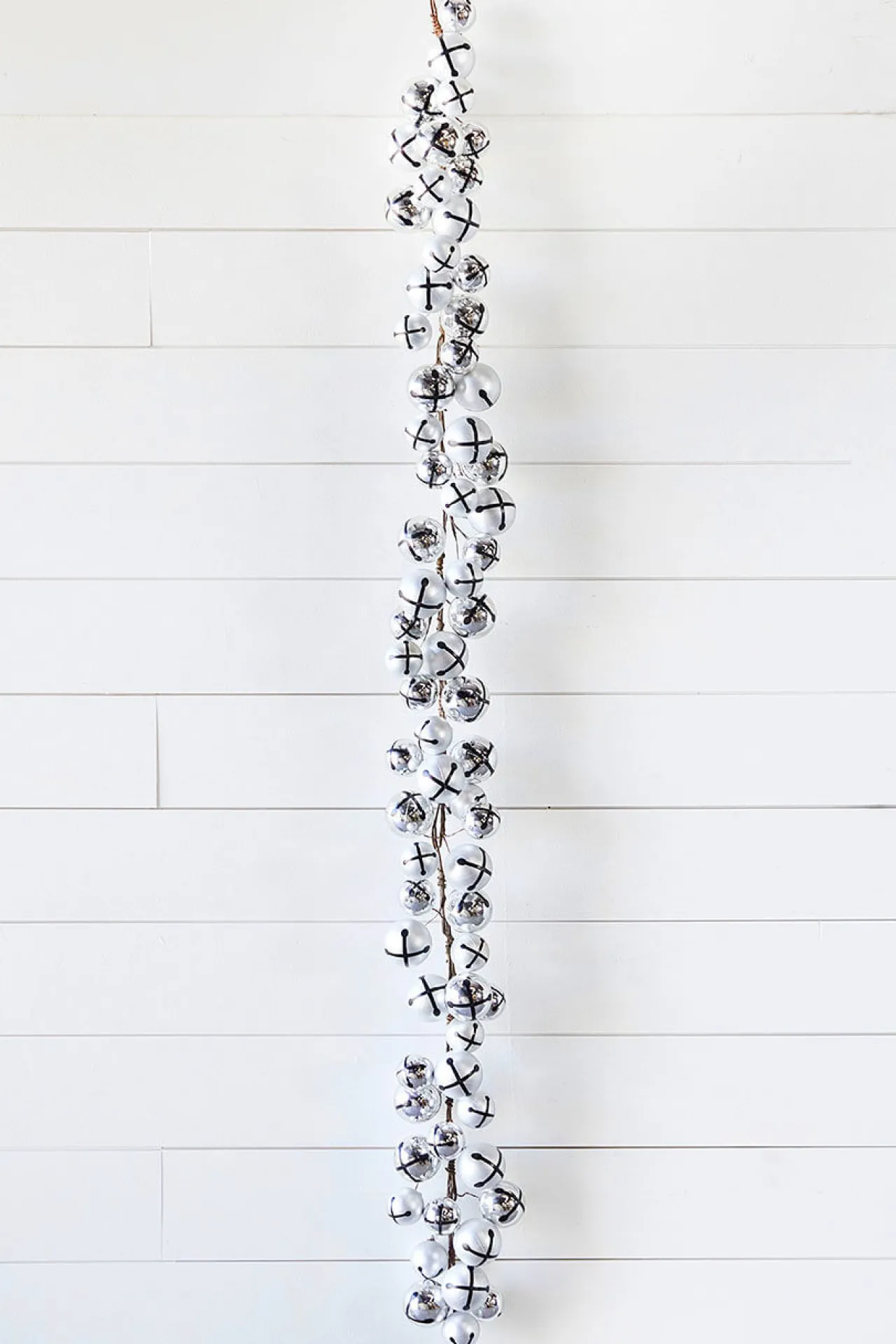 Decorator's Warehouse 5’ Holiday Silver Jingle Bells Garland