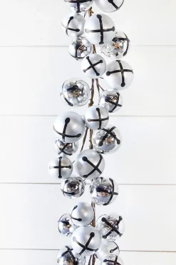 Decorator's Warehouse 5’ Holiday Silver Jingle Bells Garland
