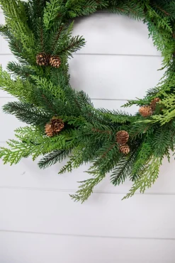 Outlet Decorator's Warehouse 24” Just Cut Woodland Pines Real Touch Wreath