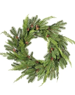 Outlet Decorator's Warehouse 24” Just Cut Woodland Pines Real Touch Wreath