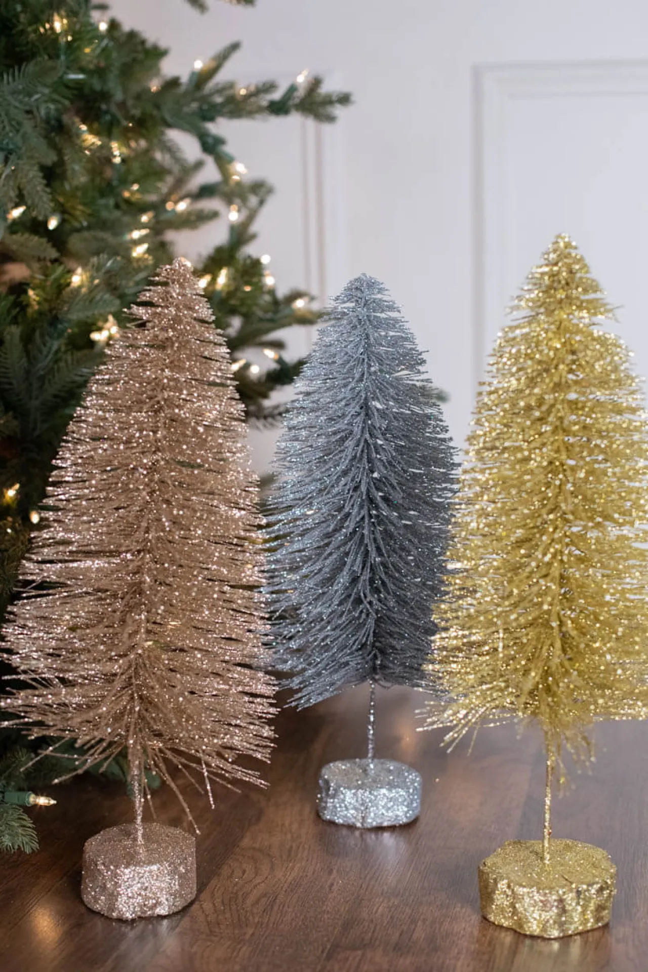 Online Decorator's Warehouse 15" Large Metallic Bottle Brush Tree