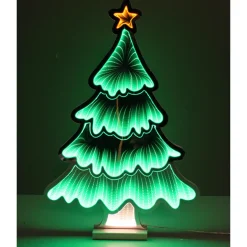 Best Decorator's Warehouse 23.5" LED Infinity Light Christmas Tree W/Base