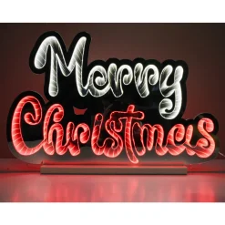 Discount Decorator's Warehouse 23.5" LED Infinity Light Merry Christmas