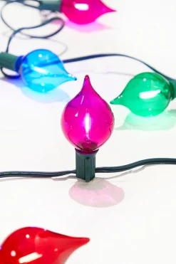 Outlet Decorator's Warehouse 128" LED Retro Kismet Light Strand X8 - Multi
