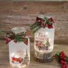 Clearance Decorator's Warehouse 9.8” Lighted Frosted Glass Jar