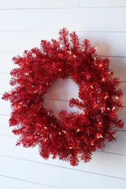 Decorator's Warehouse 20” Lighted Red Wreath