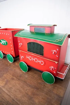 Discount Decorator's Warehouse 53” Metal Holiday Santa Express Train - Set Of 3